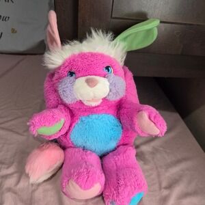 Vintage 1980s prize Popples Plush Toy Pink Blue Green Bright Colors Collectible